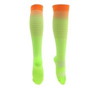 REPAIROCK Cycling Socks Sweat Absorb Anti Friction Outdoor Bike Socks Orange Green Size S-M Neutral Unisex 1 Pair Rainbow