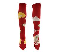 REPAIROCK Cycling Socks Sweat Absorb Anti Friction Outdoor Bike Socks Red Size S-M Neutral Unisex 1 Pair Vegetable Plate