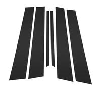 REPAIROCK Door Pillar Window Trim Anti Scratch Sticker Pillar Posts Door Outer Exterior Cover for Nissan Bluebird 2000-2006 Black Front Rear Left Right