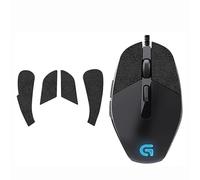 Repalcement Mouse Anti-Slip Grip Tape, Grips Stickers for Logitech G302 G303 Gaming Mouse,Black Snowflake Half
