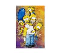 RePaLy Anime Poster The Simpsons Poster (2) Canvas Poster Wall Art Decor Print Picture Paintings for Living Room Bedroom Decoration Unframe-style 12x18inch(30x45cm)