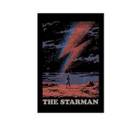 Repaly David Bowie THE STARMAN Music Cover Poster Canvas Poster Wall Art Decor Print Picture Paintings for Living Room Bedroom Decoration Unframe-style 08x12inch(20x30cm)