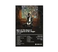 Repaly Kid Cudi Poster Man On The Moon II Album Cover Poster Canvas Poster Wall Art Decor Print Picture Paintings for Living Room Bedroom Decoration Unframe-style 24x36inch(60x90cm)