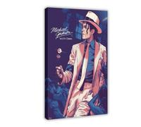 RePaLy Michael Jackson Smooth Criminal Poster Canvas Poster Wall Art Decor Print Picture Paintings for Living Room Bedroom Decoration Frame-style 08x12inch(20x30cm)