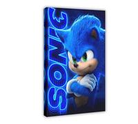 RePaLy Sonic The Hedgehog Poster Game Poster (22) Canvas Poster Wall Art Decor Print Picture Paintings for Living Room Bedroom Decoration Frame-style 24x36inch(60x90cm)