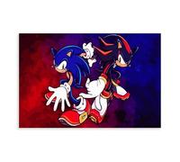 RePaLy Sonic The Hedgehog Poster Game Poster (28) Canvas Poster Wall Art Decor Print Picture Paintings for Living Room Bedroom Decoration Unframe-style 20x30inch(50x75cm)