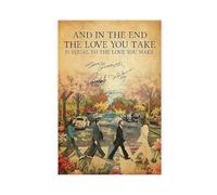 Repaly The Beatles End You Accept Love Is Equal Cover Poster Canvas Poster Bedroom Decor Sports Landscape Office Room Decor Gift Unframe-style 20x30inch(50x75cm)