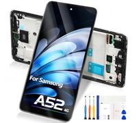 Reparo For Samsung Galaxy A52 4G LCD Screen for Galaxy A52 4G A525 SM-A525F SM-A525M Screen Replacement LCD Display Touch Digitizer Glass Assembly (Black with Frame)