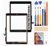 Reparo Screen Replacement for iPad 7th / 8th 2019/2020 - for iPad 8th 10.2 2020 A2428 A2429 A2270 Touch Screen Digitizer Touch with Home Button + Toolset (Black)
