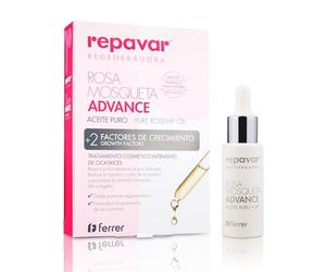 Repavar - Pure Rose Hip Oil - With 2 Growth Factors - Intensive Cosmetic Treatment with Double Reparative Power - Dropper Format - 15 ml