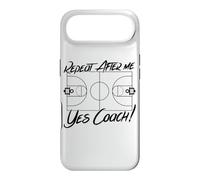 Repeat After Me Yes Coach Basketball Court Graphic Case for iPhone Air