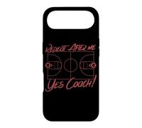 Repeat After Me Yes Coach Basketball Court Graphic Case for iPhone Air