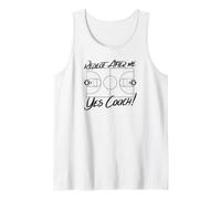 Repeat After Me Yes Coach Basketball Court Graphic Tank Top