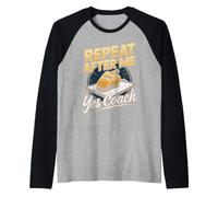 Repeat After Me Yes Coach Soccer Coach Player Raglan Baseball Tee