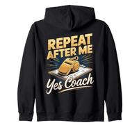 Repeat After Me Yes Coach Soccer Coach Player Zip Hoodie