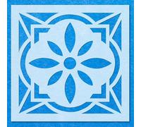 Repeat Tile Pattern Modern Stencil: Mylar Airbrush Wall Art Painting Crafts -A5 Stencil - Design Size (110 x 108 mm)