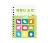Repeatable Grooved Drawing Book Magics Copybook Multiple Types Basic Painting Templates for Kids 3-8 Ages Drawing Book