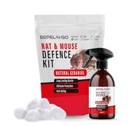 Repel-N-Go - Rat & Mouse Repellent Kit | Rodent Deterrent Spray | Natural Eco-Friendly Pest Control Defence - Contains Peppermint, Geraniol & Cotton Balls - 500ml