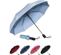 Repel Umbrella Windproof Travel Umbrellas for Rain - Easy Auto Open Close, Durable & Compact, Strong Fiberglass Frame, Waterproof Canopy - Backpack, Purse, Portable UV Umbrella