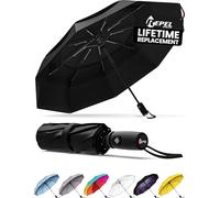 Repel Umbrella Windproof Travel Umbrellas for Rain - Easy Auto Open Close, Durable & Compact, Strong Fiberglass Frame, Waterproof Canopy - Backpack, Purse, Portable UV Umbrella