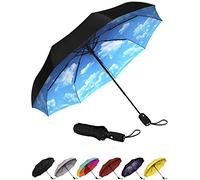 Repel Umbrella Windproof Travel Umbrellas for Rain - Easy Auto Open Close, Durable & Compact Umbrella, Strong Fiberglass Frame, Waterproof Canopy - Backpack, Purse, Portable Umbrella for Travel