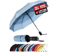 Repel Windproof Travel Umbrella - Compact & Withstands Winds up to 100MPH, Strongest Premium Auto Folding Umbrella for Rain and Sun - Durable, Light & Portable for Women & Men, Fits Backpack & Cars