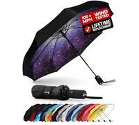 Repel Windproof Travel Umbrella - Compact & Withstands Winds up to 100MPH, Strongest Premium Auto Folding Umbrella for Rain and Sun - Durable, Light & Portable for Women & Men, Fits Backpack & Cars