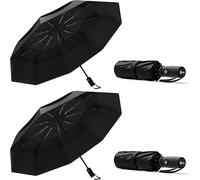 Repel Windproof Travel Umbrella - Compact & Withstands Winds up to 100MPH, Strongest Premium Auto Folding Umbrella for Rain and Sun - Durable, Light & Portable for Women & Men, Fits Backpack & Cars