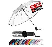 Repel Windproof Travel Umbrella - Compact & Withstands Winds up to 100MPH, Strongest Premium Auto Folding Umbrella for Rain and Sun - Durable, Light & Portable for Women & Men, Fits Backpack & Cars