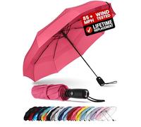 Repel Windproof Travel Umbrella - Compact & Withstands Winds up to 100MPH, Strongest Premium Auto Folding Umbrella for Rain and Sun - Durable, Light & Portable for Women & Men, Fits Backpack & Cars