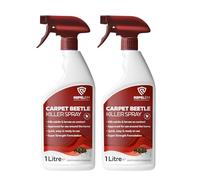 REPELEM 2 Pack Carpet Beetle Killer - Large 1L Instant Action Beetle Spray, Low Toxicity Carpet Treatment, Kills Carpet Bugs at all life stages, Professional Strength Insecticide Carpet Spray