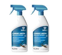 REPELEM 2 Pack Carpet Moth Killer Spray - Large 1L Instant Action Moth Killer & Moth Repellent, Kills Moths at All Life Stages, Non-Staining Strength Carpet Insect Killer, 3 Months Protection