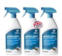 REPELEM Carpet Moth Killer Spray - Large 3L Instant Action Moth Killer & Moth Repellent, Kills Moths at All Life Stages, Non-Staining Professional Strength Carpet Insect Killer, 3 Months Protection