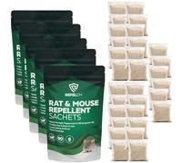 REPELEM Rat & Mouse Repellent Peppermint Oil Sachets - Natural Mice Repellent & Rat Deterrent for Homes, Cars & Caravans, Long-Lasting Cruelty-Free Rat Poison Alternative (30 Sachets)