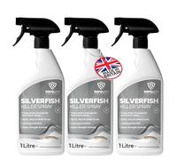 REPELEM Silverfish Killer Spray - Rapid Action Treatment, Low Toxicity, Non-Staining Silverfish Spray, Approved for Home Use, Halts Reproduction & Prevents Reinfestation, Silverfish Repellent - 3L