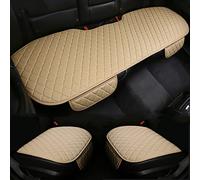 REPELKY Leather Car Seat Cover Sets - Universal Fit - Cream Color 3pcs - Front & Rear - Comfortable & Protective - Luxury Look - Volvo V60 V40 C30 C70 S40 S60 S80 S90 V50 XC40 XC60 XC70 XC90