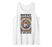Repent and Believe! Bible Verses, Repentance Tank Top