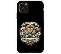 Repent And Fight submit Jesus and Jiu Jitsu Neo Trad Style Case for iPhone 11 Pro Max