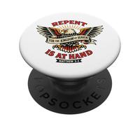 Repent For The Kingdom Of Heaven Is At Hand Cool Eagle Lover PopSockets Adhesive PopGrip