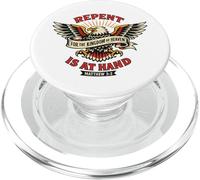 Repent For The Kingdom Of Heaven Is At Hand Cool Eagle Lover PopSockets PopGrip for MagSafe