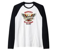 Repent for The Kingdom of Heaven is at Hand Cool Eagle Lover Raglan Baseball Tee