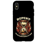 Repent For The Kingdom Of Heaven Is At Hand Hourglass Trad Case for iPhone X/XS
