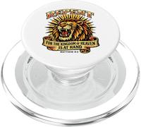 Repent For The Kingdom Of Heaven Is At Hand Lion Christian PopSockets PopGrip for MagSafe