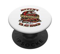Repent For The Kingdom Of Heaven Is At Hand Snake Trad Style PopSockets Adhesive PopGrip