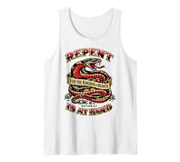 Repent for The Kingdom of Heaven is at Hand Snake Trad Style Tank Top