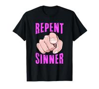 Repent Sinner Funny Christian Bible Jesus Lord Woman Savior T-Shirt