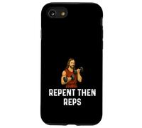 Repent Then Reps Church God Jesus - Weight Lifting Fitness Case for iPhone SE (2020) / 7/8