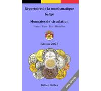 Répertoire de la numismatique belge 2026: Monnaies de circulation, noir et blanc