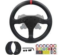 Replace 13 inch lightweight Original Leather Steering Wheel Replace Panel For Logitech G PRO Steering Wheel Hub; For Xbox Series X/S PS4 PS5 PC For Logitech G RS Sim Wheel Mod GT3 GT4 Racing Game