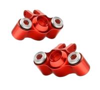 Replace 7034 Alloy Front Rear Axle Carriers Knuckle Arm for RC Car 1/16 for Tr-axxas Mini E-Revo 71054 71076 Slash 70054 Summit 72054(Red-2Pcs)